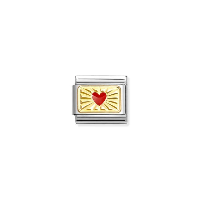 Nomination Composable Link -  Red Heart