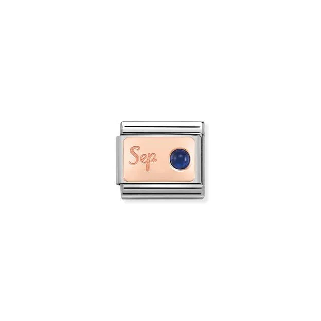 Nomination Composable Link - September In Rose Gold