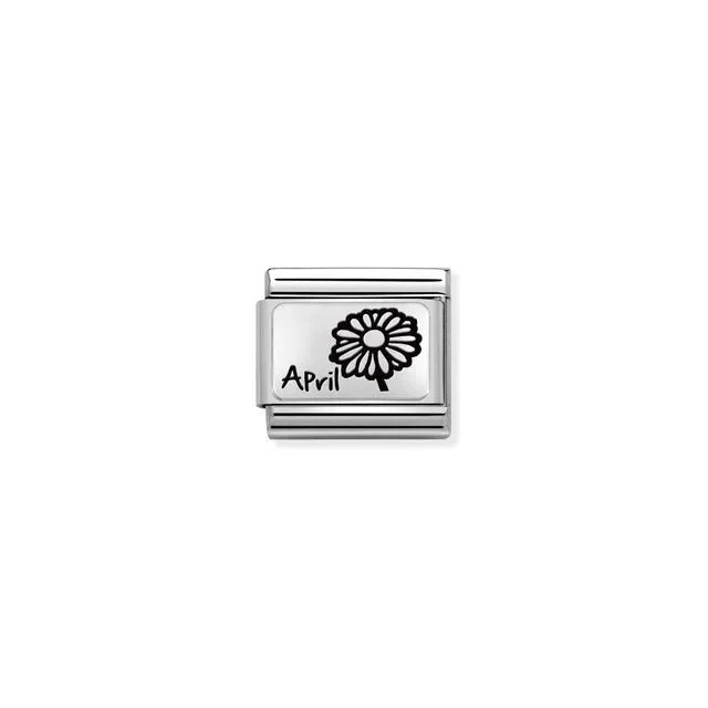 Nomination Composable Link Silver - April Flower