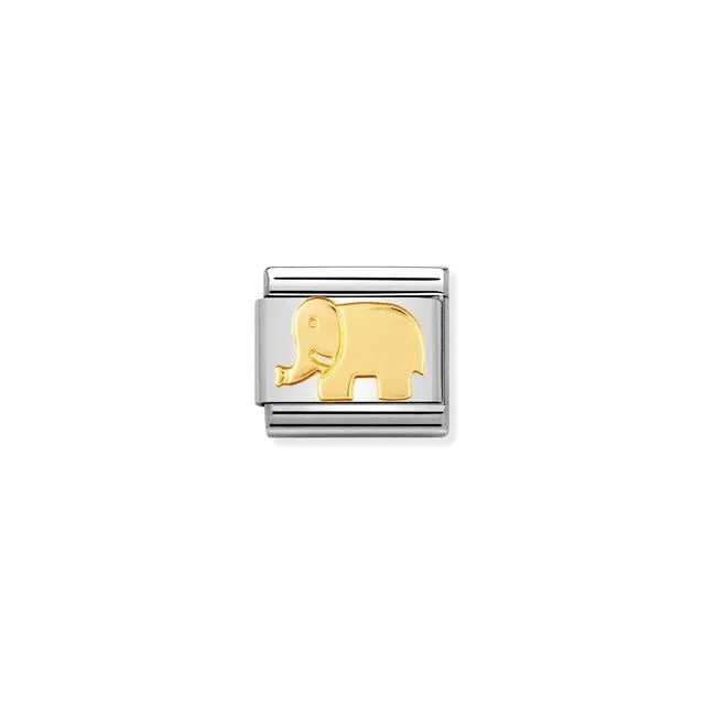Nomination Composable Link Silver - Gold Elephant