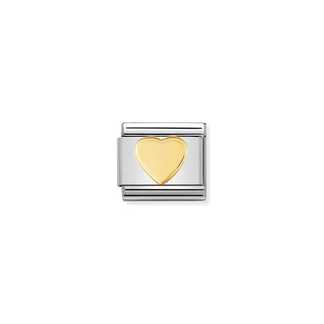 Nomination Composable Link Silver - Gold Heart