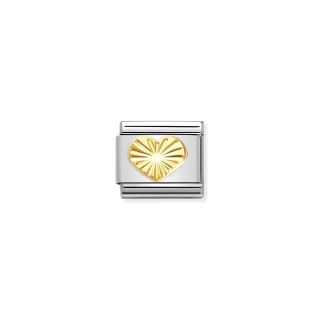 Nomination Composable Link Silver - Gold Heart