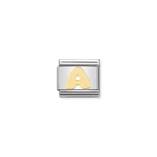 Nomination Composable Link Silver - Gold Letter A
