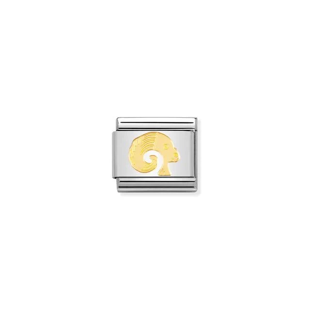 Nomination Composable Link Silver - Gold Zodiac Aries