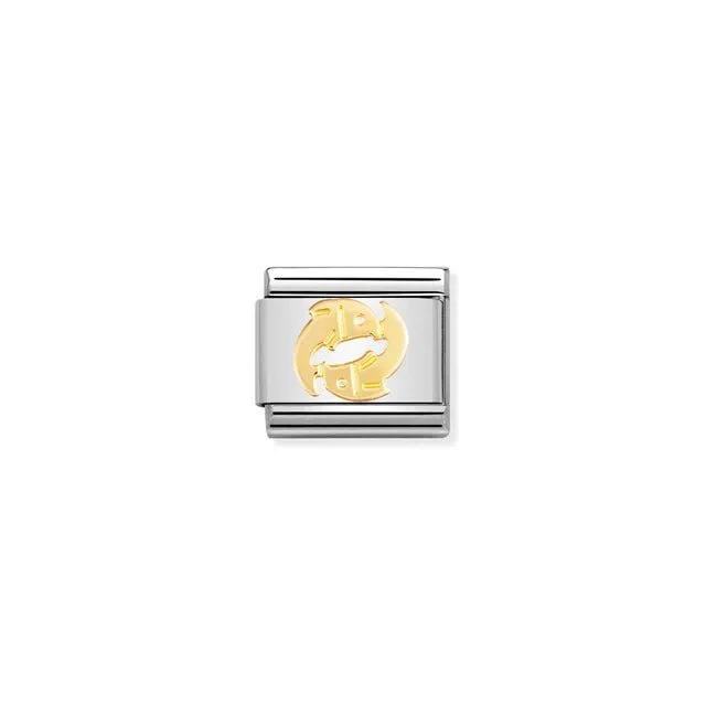 Nomination Composable Link Silver - Gold Zodiac Pisces