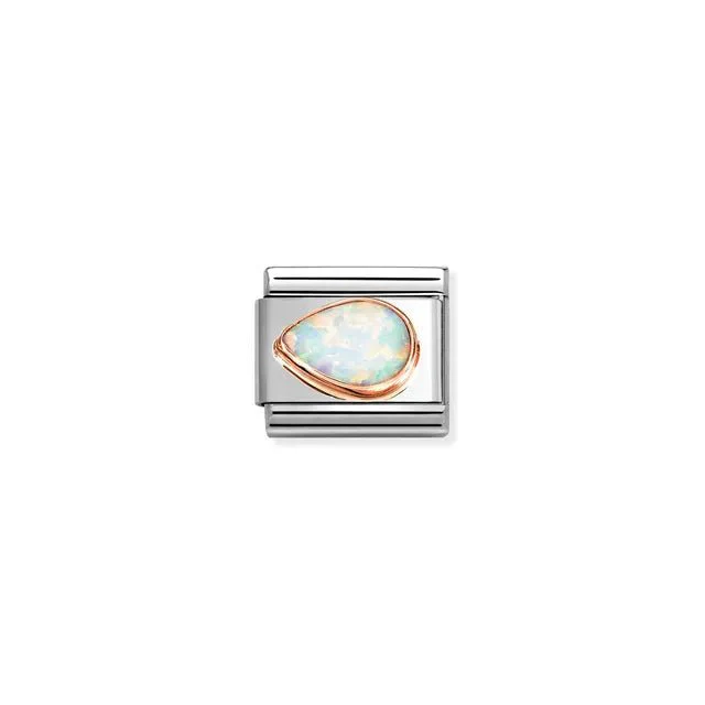 Nomination Composable Link -  White Opal Drop