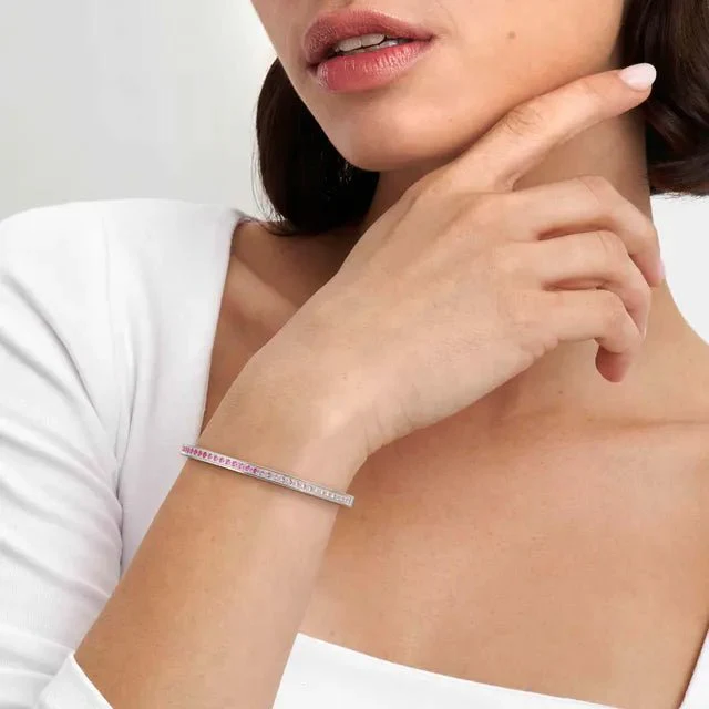 Nomination Pretty Bangles Bracelet - Pink CZ - Image 3