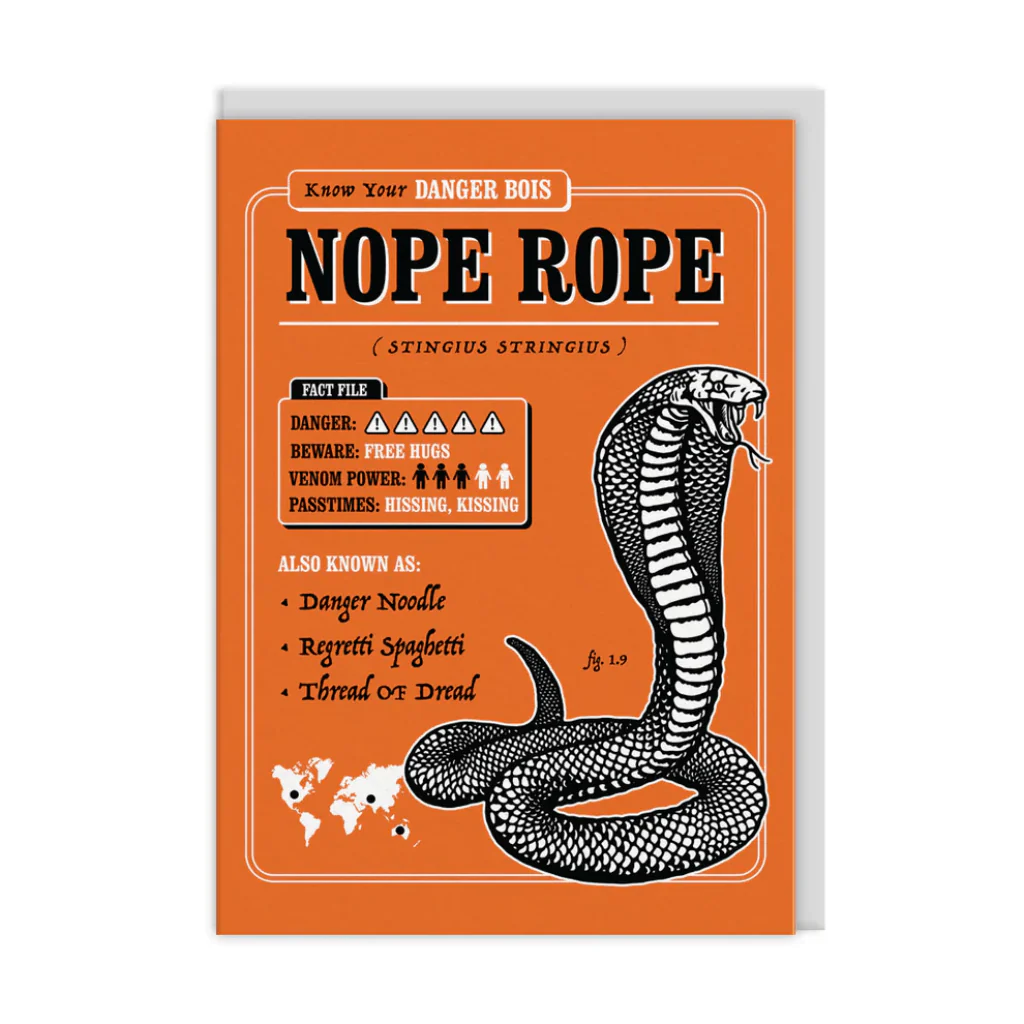 Nope Rope Greeting Card