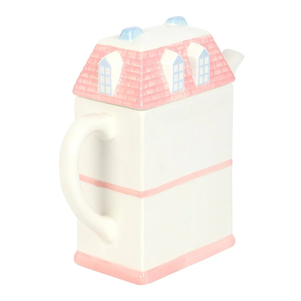 Pastel House Shaped Teapot - Image 4