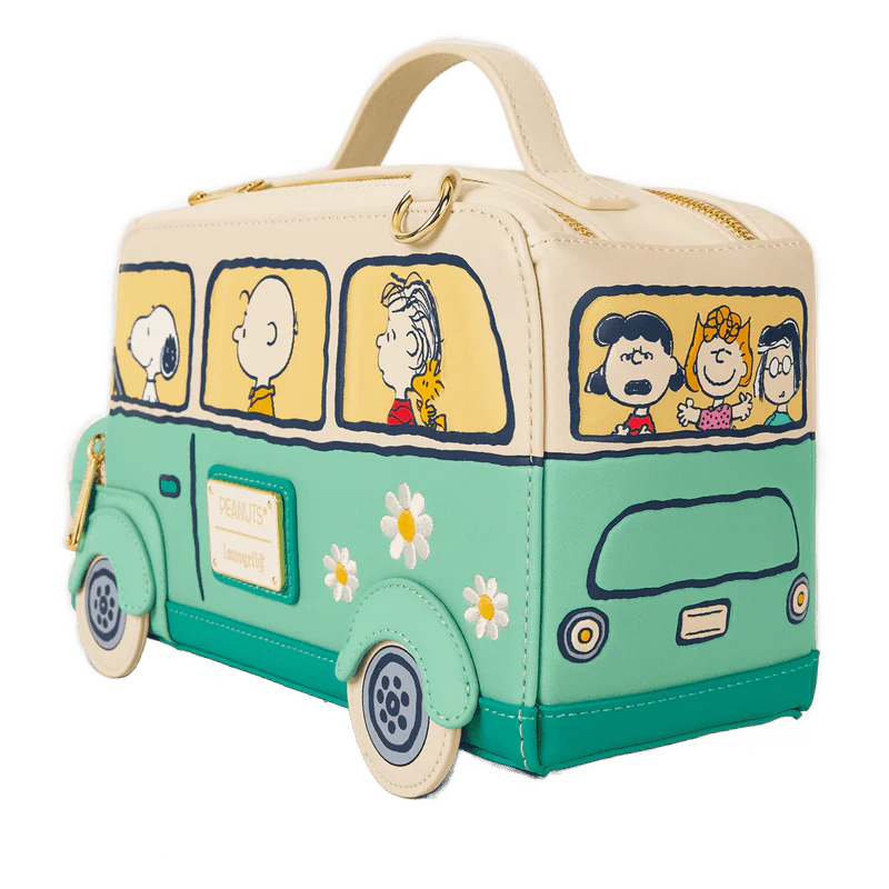 Loungefly Peanuts Gang Road Trip Bus Light-Up Figural Crossbody Bag - Image 2