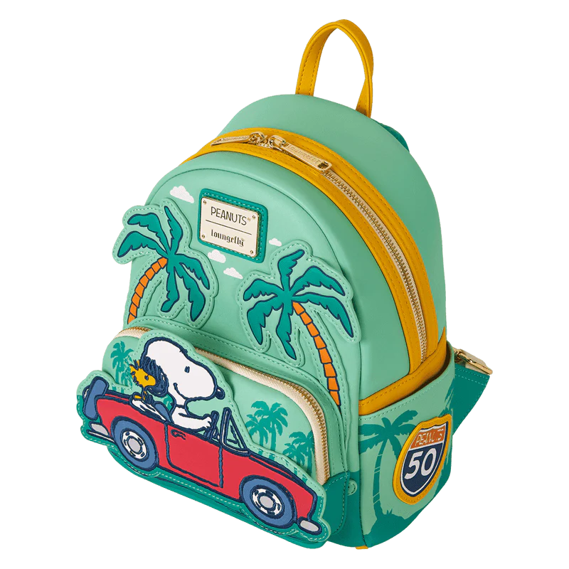 Loungefly Peanuts Snoopy & Woodstock Road Trip Mini Backpack - Image 3