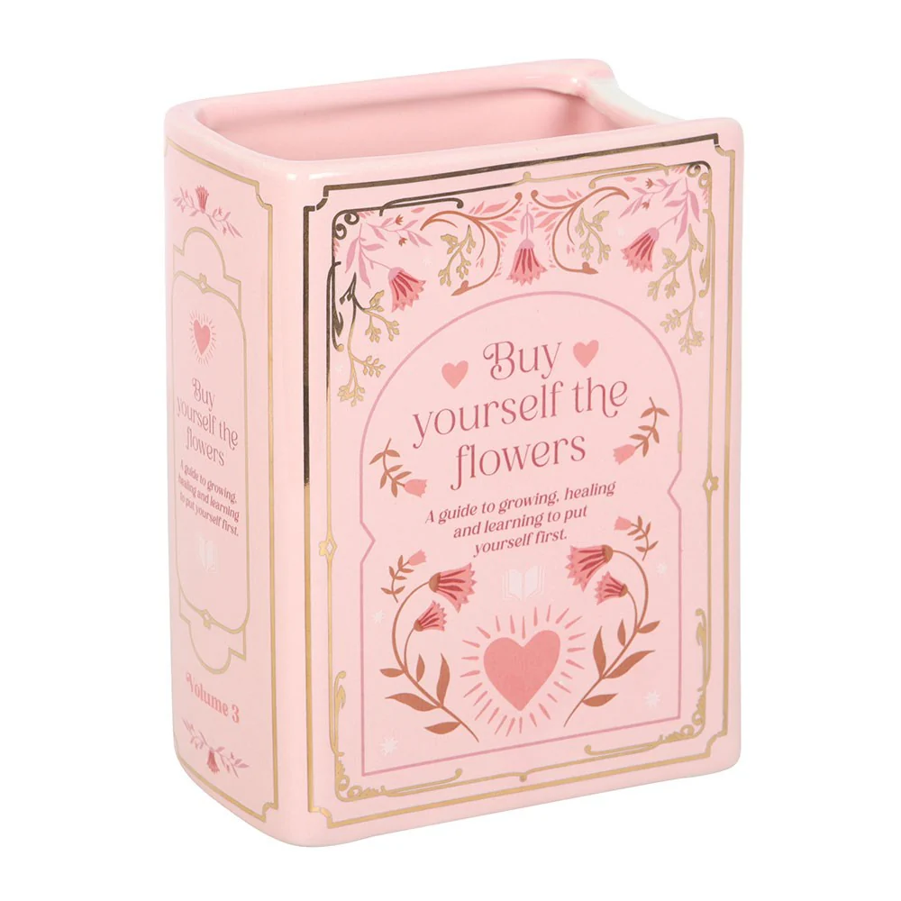 Pink Book Shaped Vase - Image 3