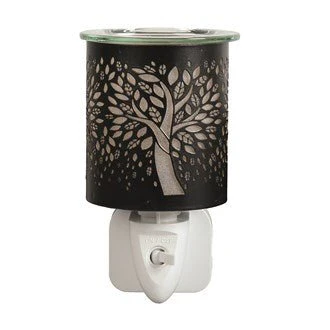Tree of Life Plug-In Wax Melt Burner – Black
