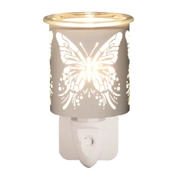 White Butterfly Plug-In Wax Melt Burner
