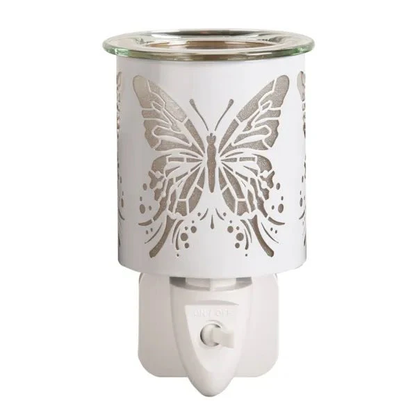 White Butterfly Plug-In Wax Melt Burner - Image 2