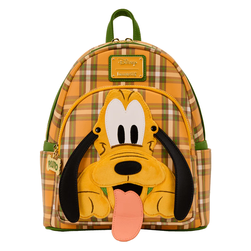 Loungefly Pluto 95th Anniversary Plaid Mini Backpack
