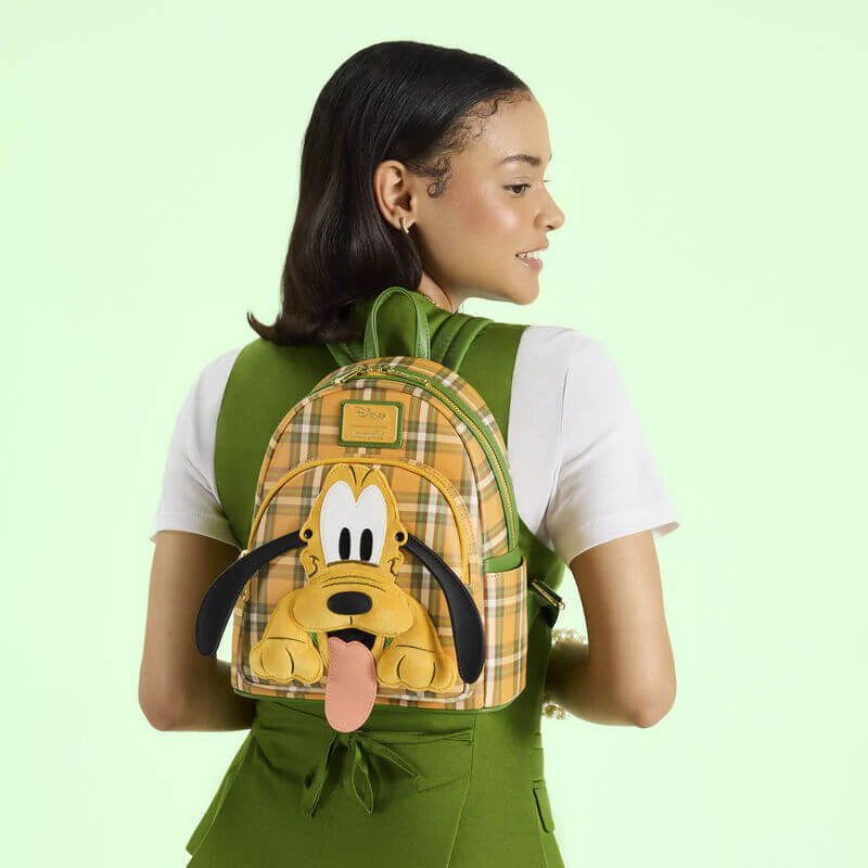Loungefly Pluto 95th Anniversary Plaid Mini Backpack - Image 8