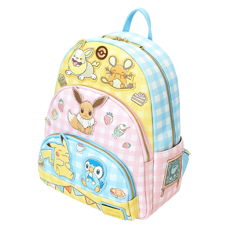 Loungefly Pokémon Café Triple Pocket Mini Backpack - Image 3