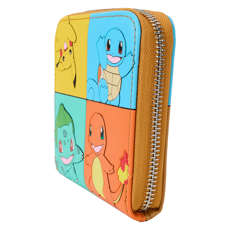 Loungefly Pokémon Color Block Starters Zip Around Wallet - Image 2