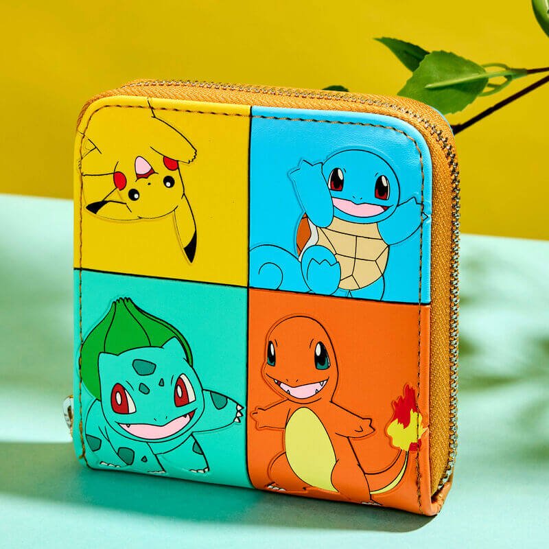 Loungefly Pokémon Color Block Starters Zip Around Wallet - Image 5