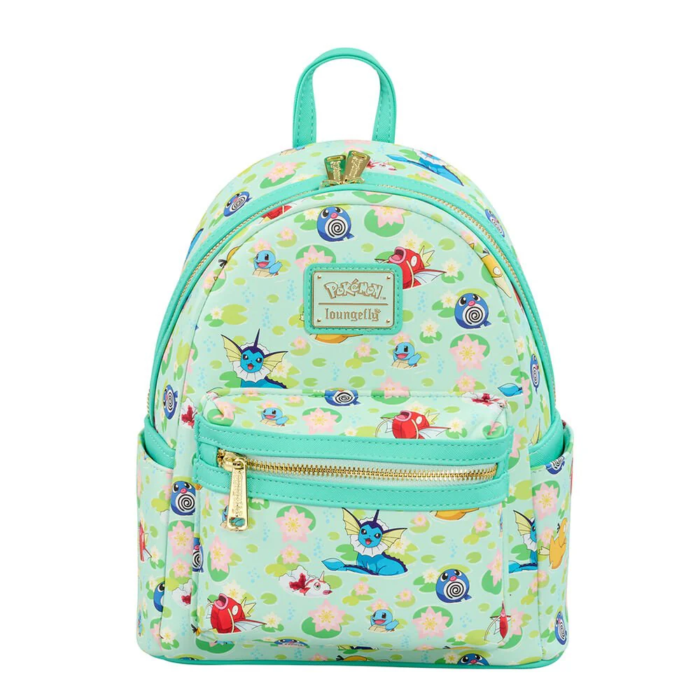 Loungefly Pokémon Water Type All-Over Print Mini Backpack