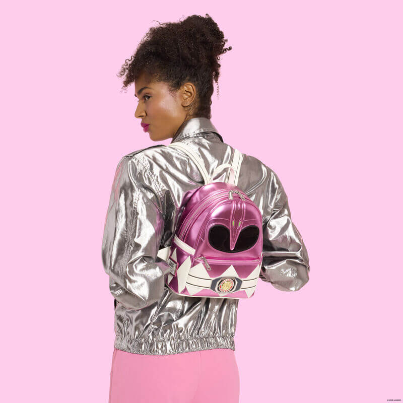 Loungefly Power Rangers Pink Ranger Cosplay Mini Backpack - Image 7
