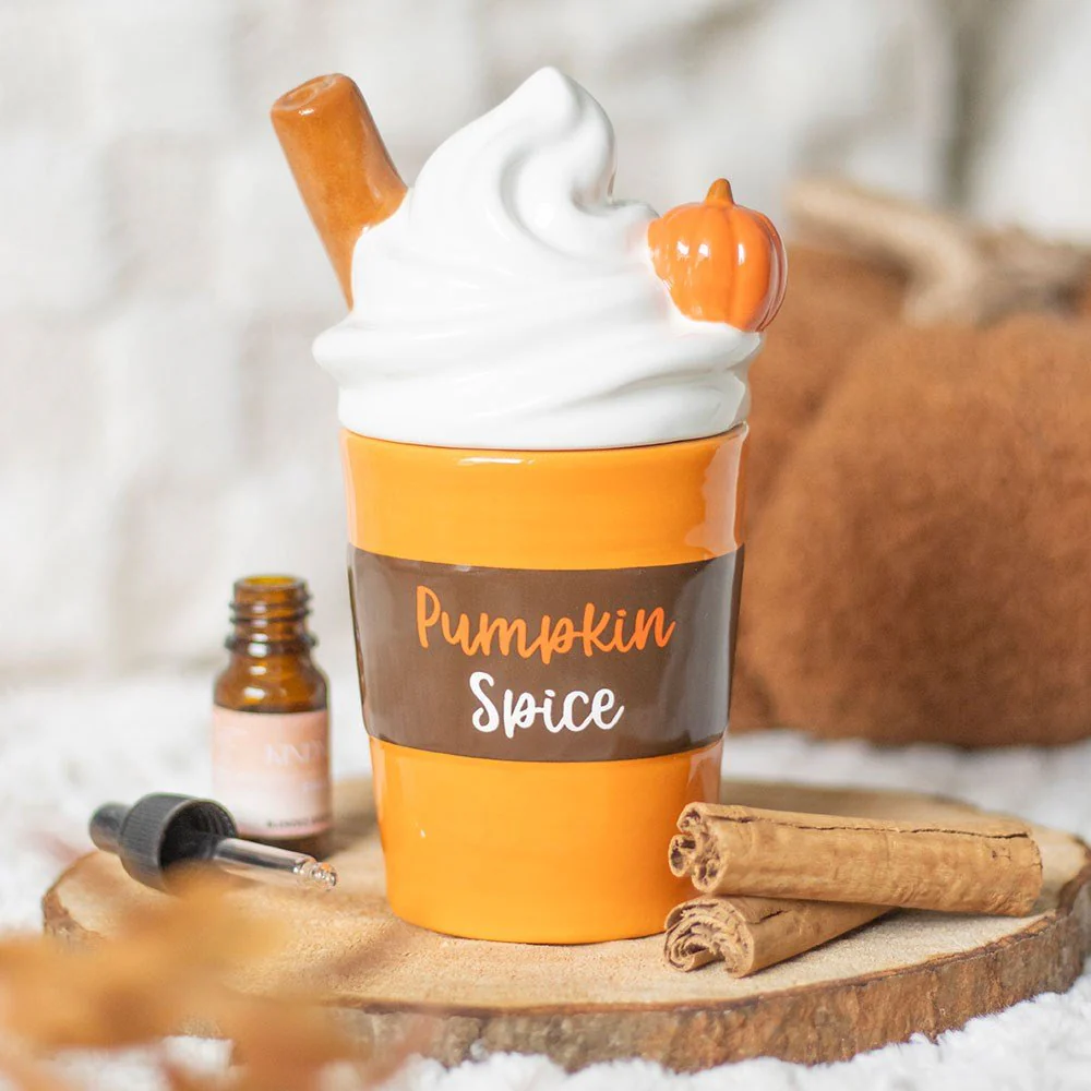 Pumpkin Spice Latte Oil Burner & Wax Warmer | Cosy Autumn Homeware