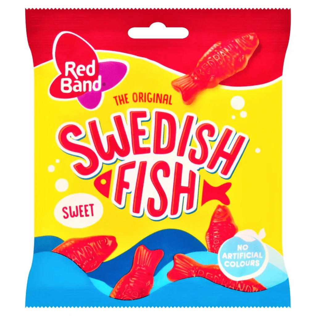 Red Band Swedish Fish Sweet Bag 100g