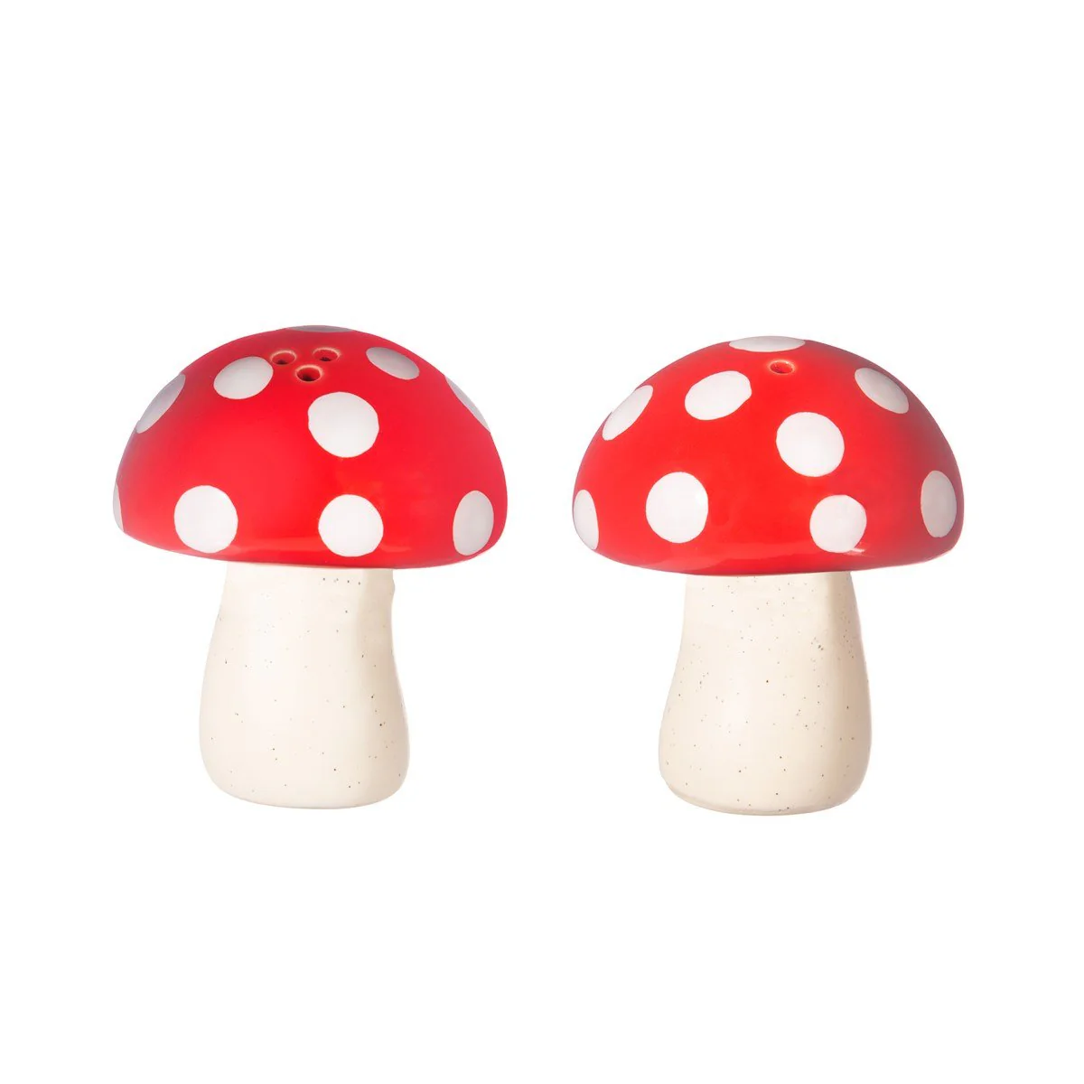 Sass and Belle Red Mushroom Salt and Pepper Set