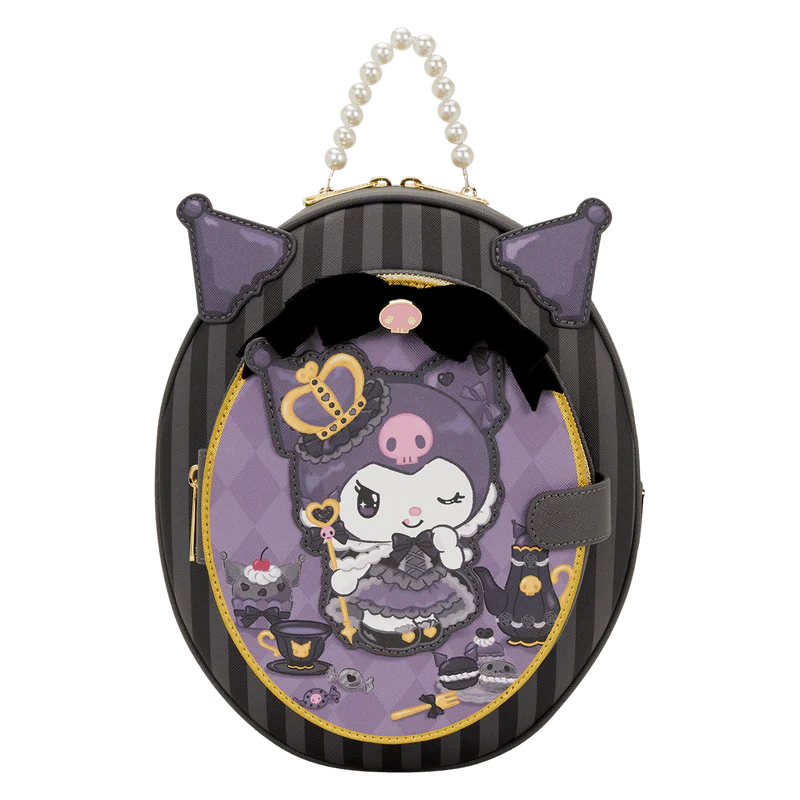 Loungefly Sanrio Kuromi 20th Anniversary Cameo Mini Backpack