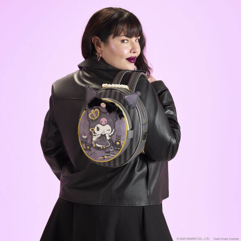 Loungefly Sanrio Kuromi 20th Anniversary Cameo Mini Backpack - Image 7