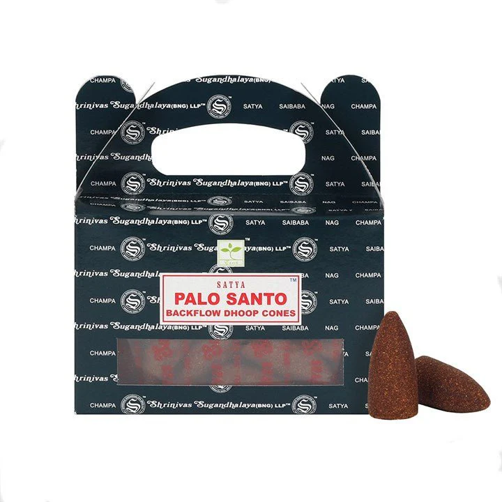 Satya Backflow Dhoop Incense Cones - Palo Santo