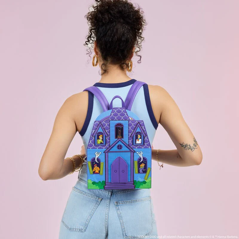 Loungefly Scooby-Doo Mystery Inc. Haunted Mansion Lenticular Mini Backpack - Image 7