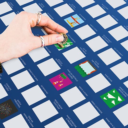 Scratch Poster - 100 Things To Do With Dad