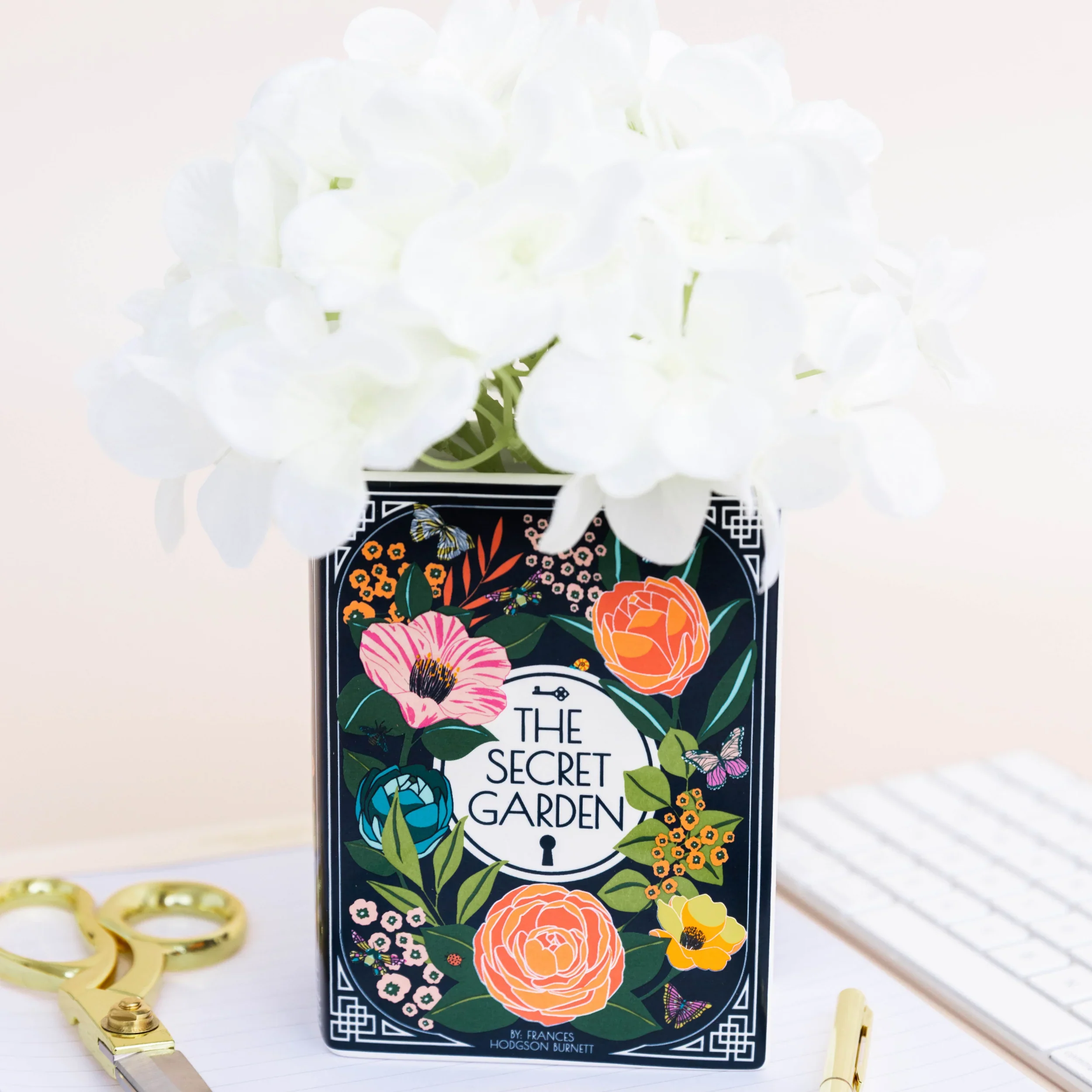 Secret Garden Ceramic Small Book Vase - Image 3