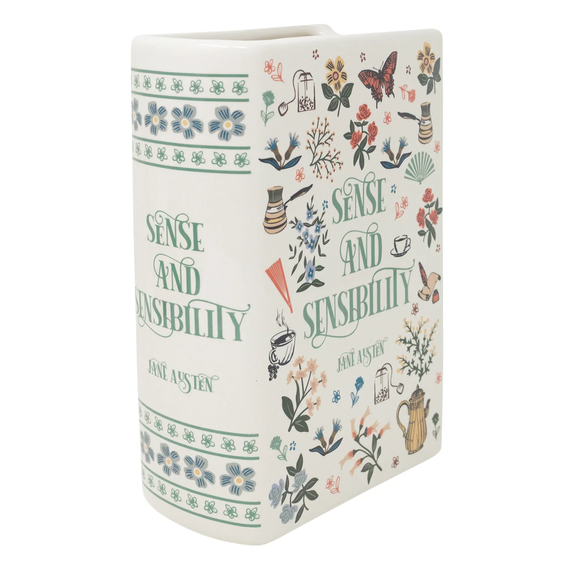 Sense and Sensibility Ceramic Book Vase – Large