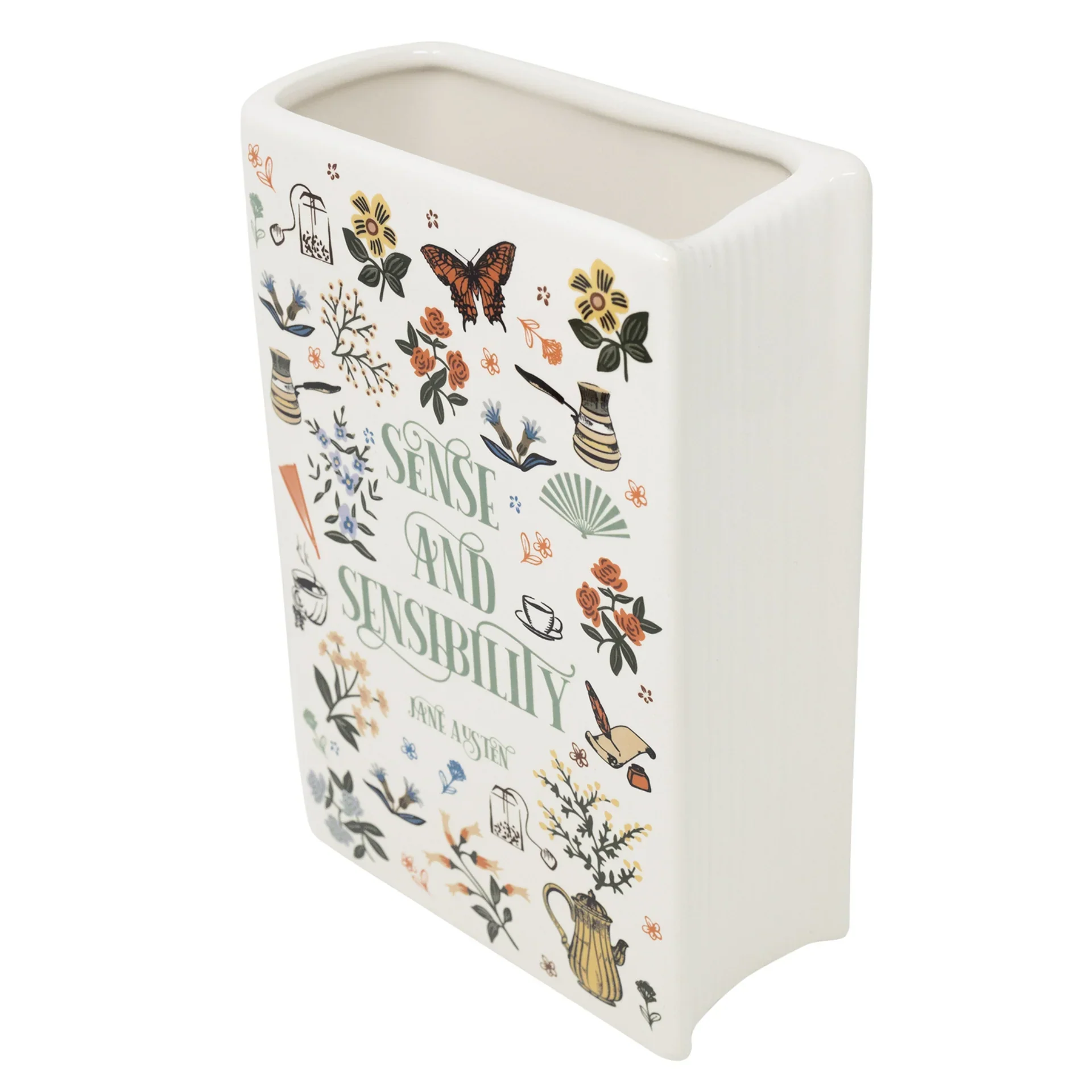 Sense and Sensibility Ceramic Book Vase – Large - Image 2