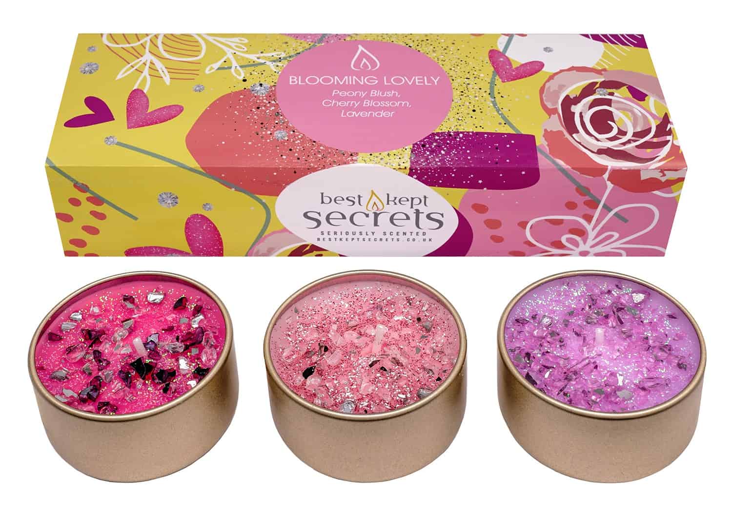 Seriously Scented Candles Three Lites - Blooming Lovely