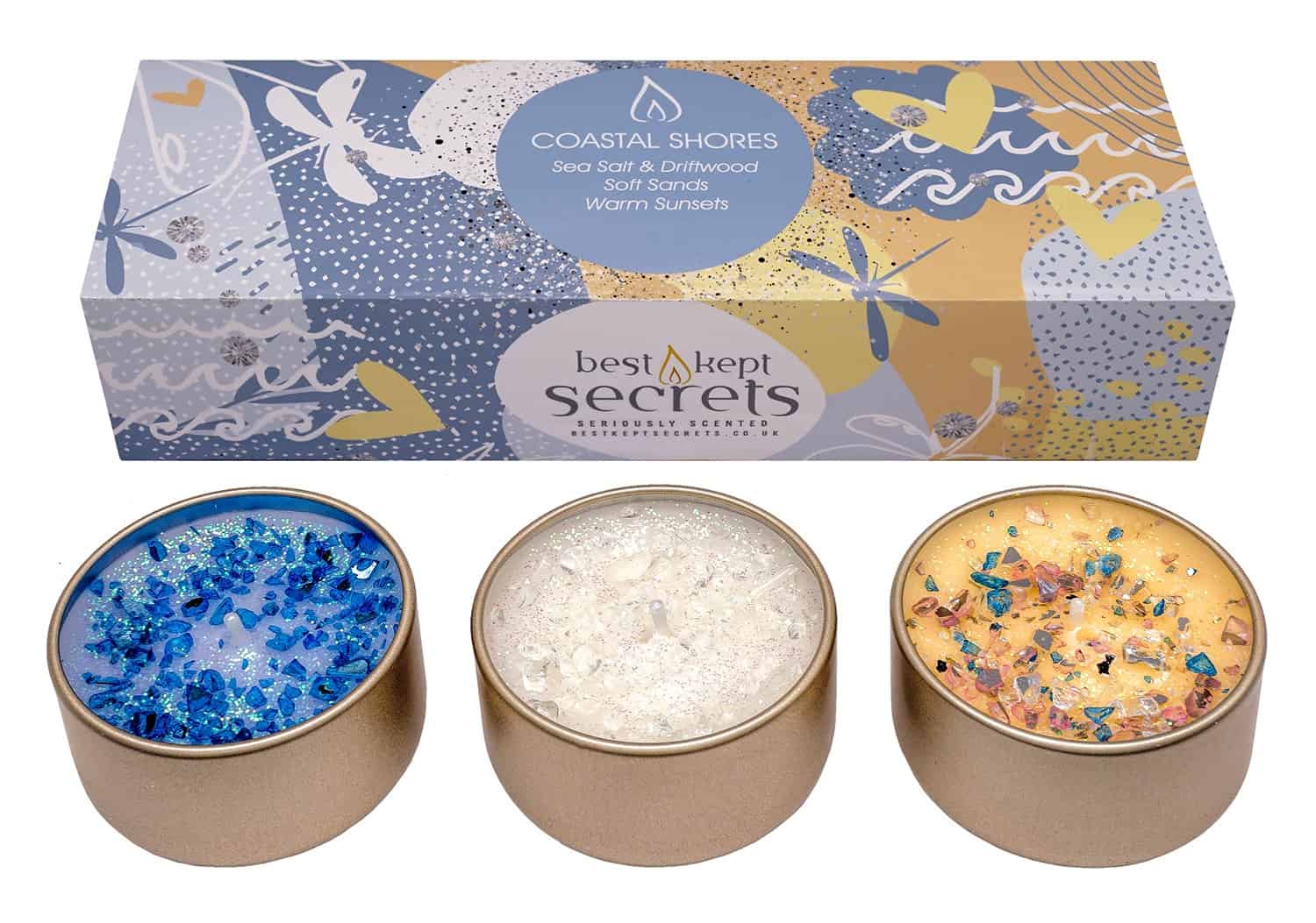 Seriously Scented Candles Three Lites - Costal Shore
