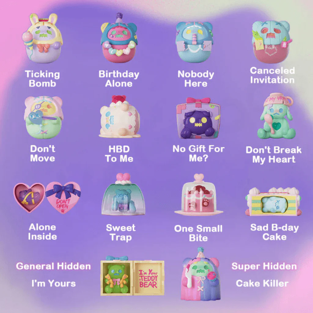 ShinWoo Ghost Bear “Birthday Alone” Blind Box Collectables - Image 2