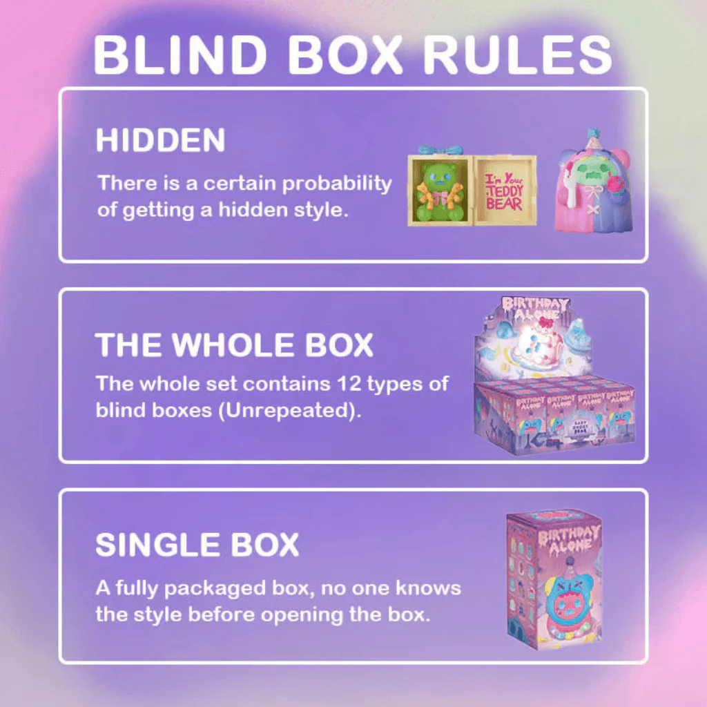 ShinWoo Ghost Bear “Birthday Alone” Blind Box Collectables - Image 3