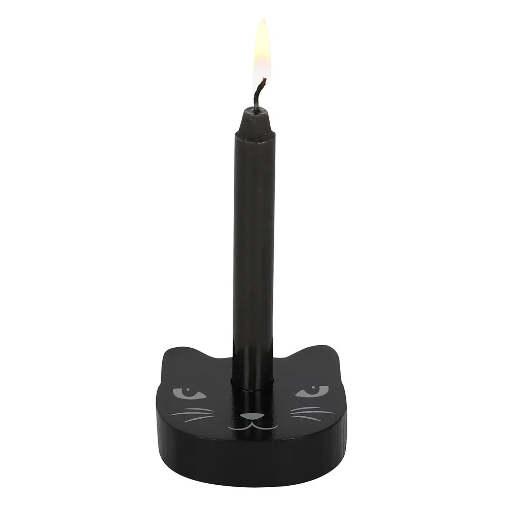 Spell Candle Holder - Black Cat - Image 2