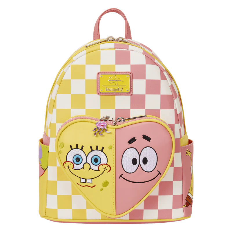 SpongeBob SquarePants & Patrick Star Checkered Mini Backpack