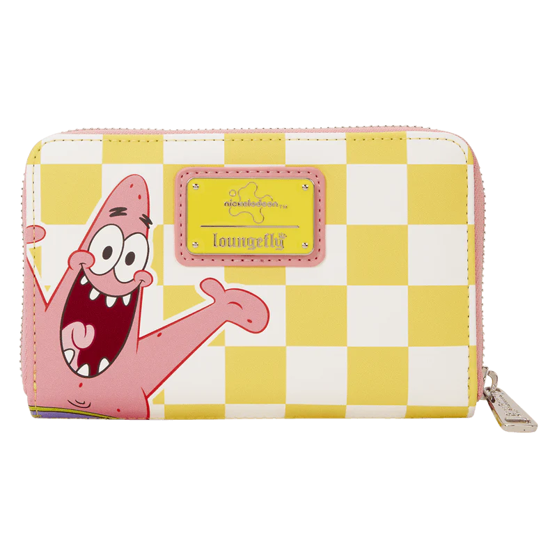 SpongeBob SquarePants & Patrick Star Checkered Zip Around Wallet - Image 3
