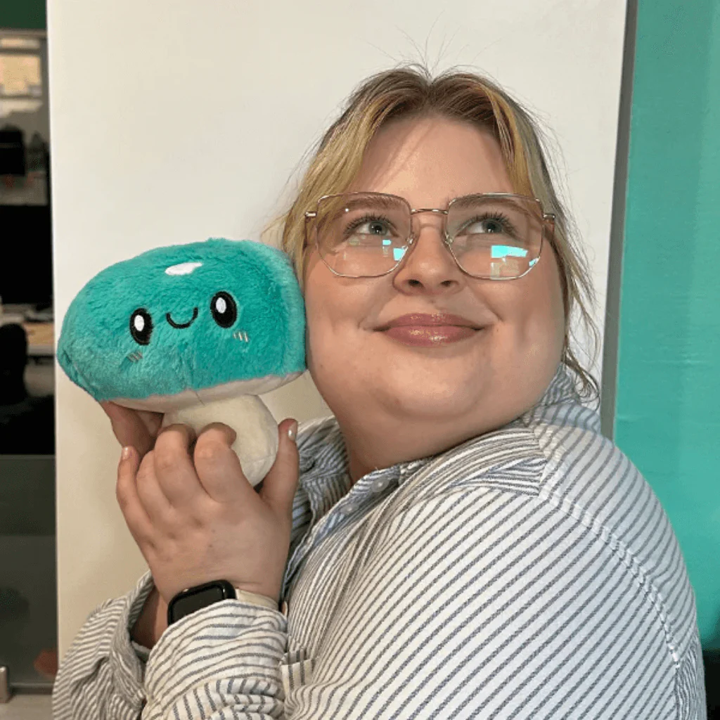Squishable Snacker Turquoise Mushroom - Image 4