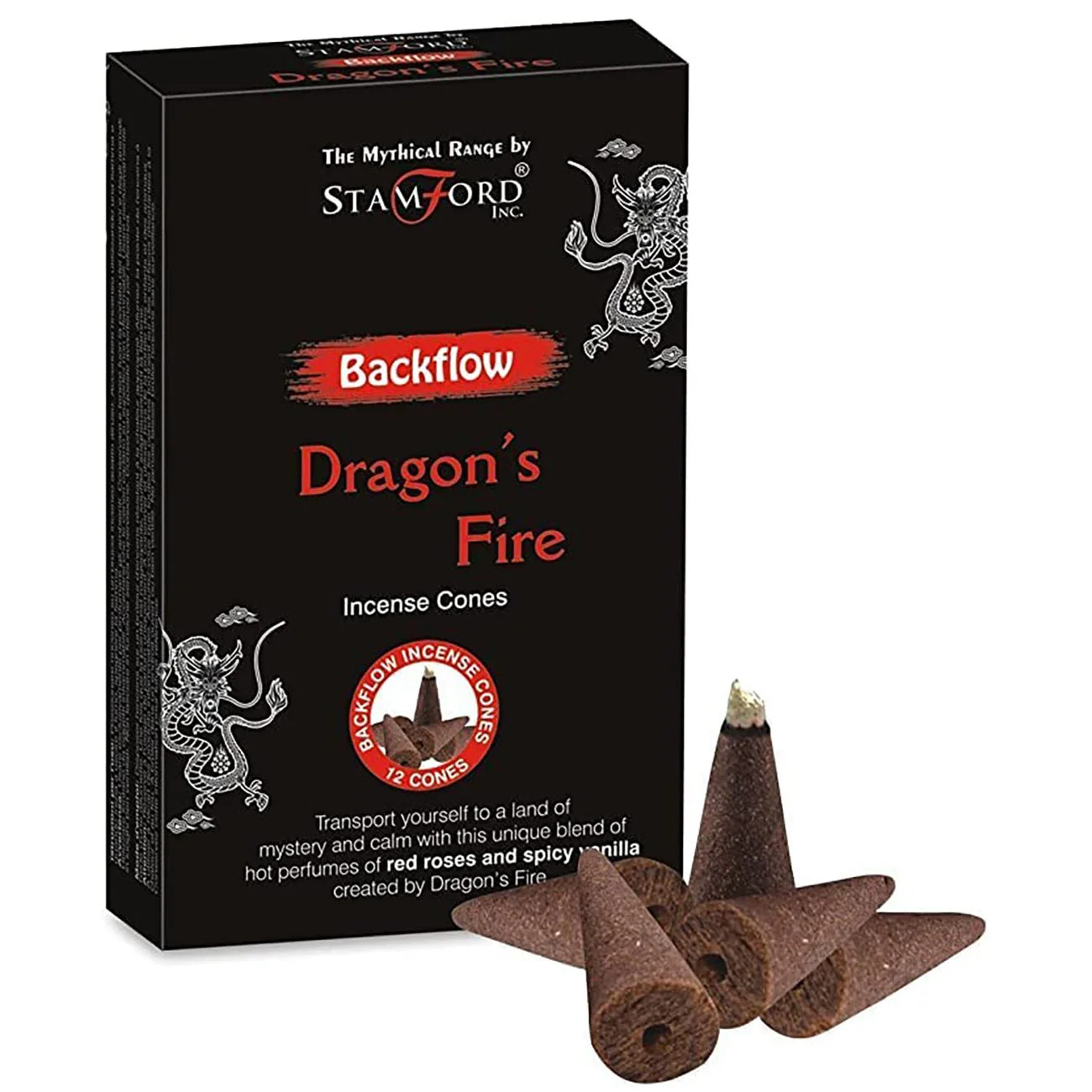 Stamford Dragons Fire Backflow Incense Cones