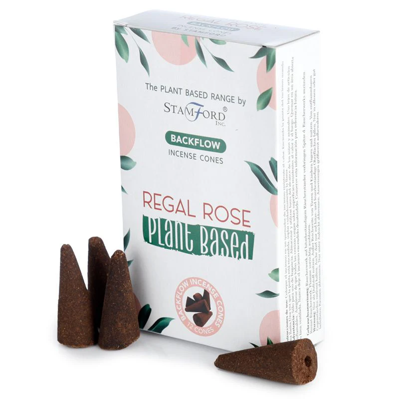 Stamford Regal Rose Plant Based Backflow Incense Cones