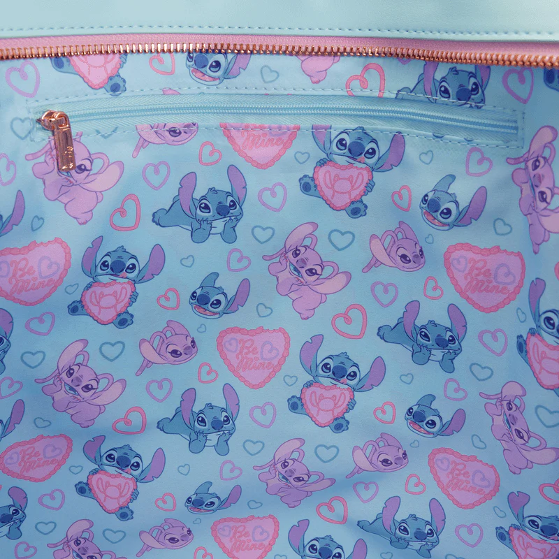 Loungefly Stitch & Angel True Love Tote Crossbody Bag - Image 4