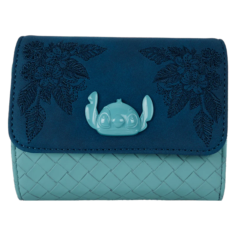 Loungefly Stitch Embroidered Floral Wallet