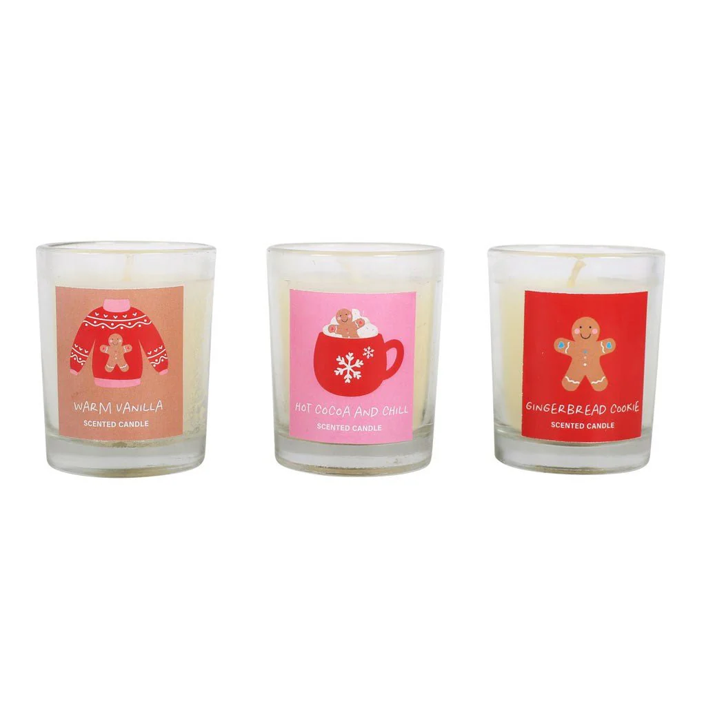Sugarplum Fun Christmas Votive Candle Trio - Image 2